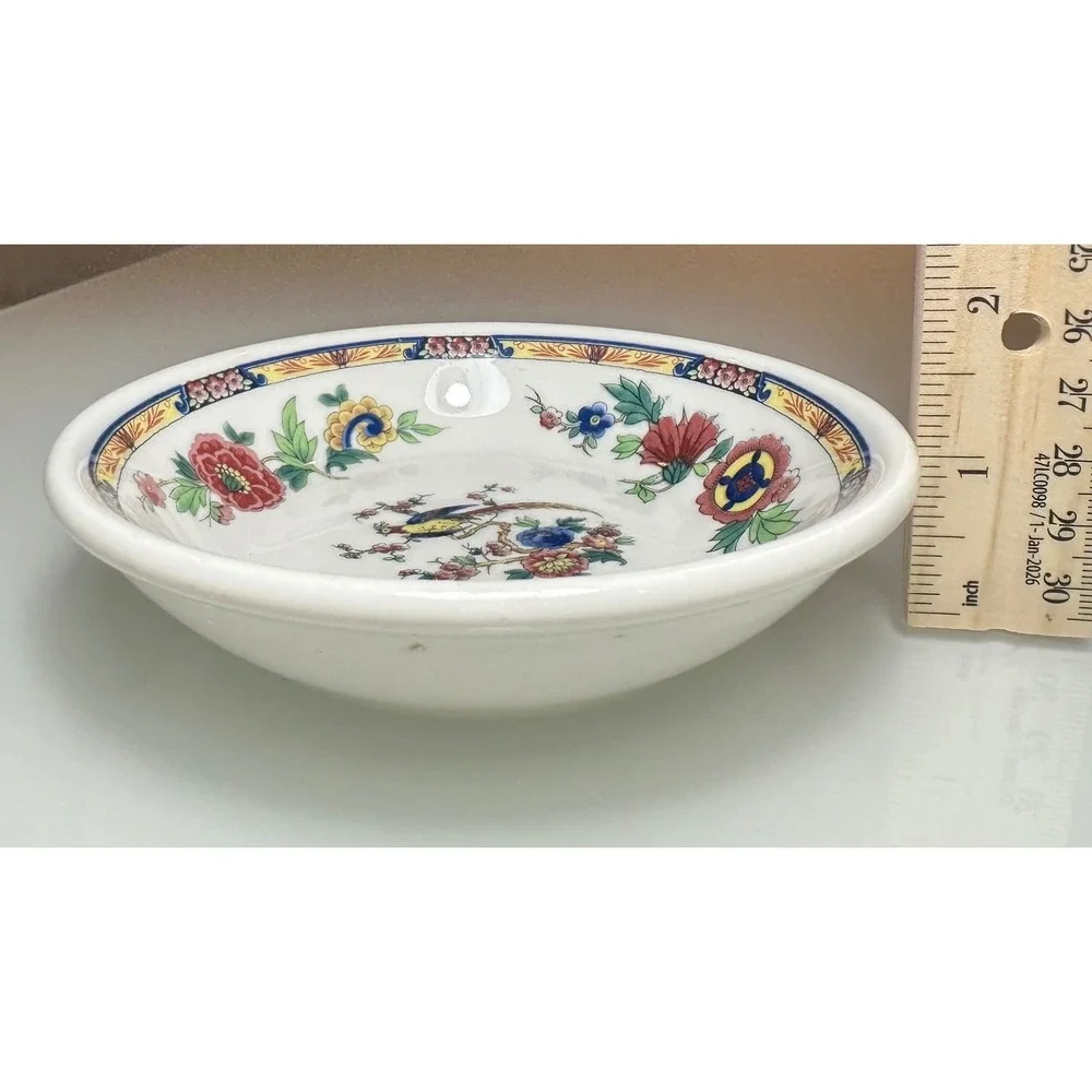 Syracuse China Oriental Bird of Paradise Fruit Bowls Set of 2 Restaurant Ware